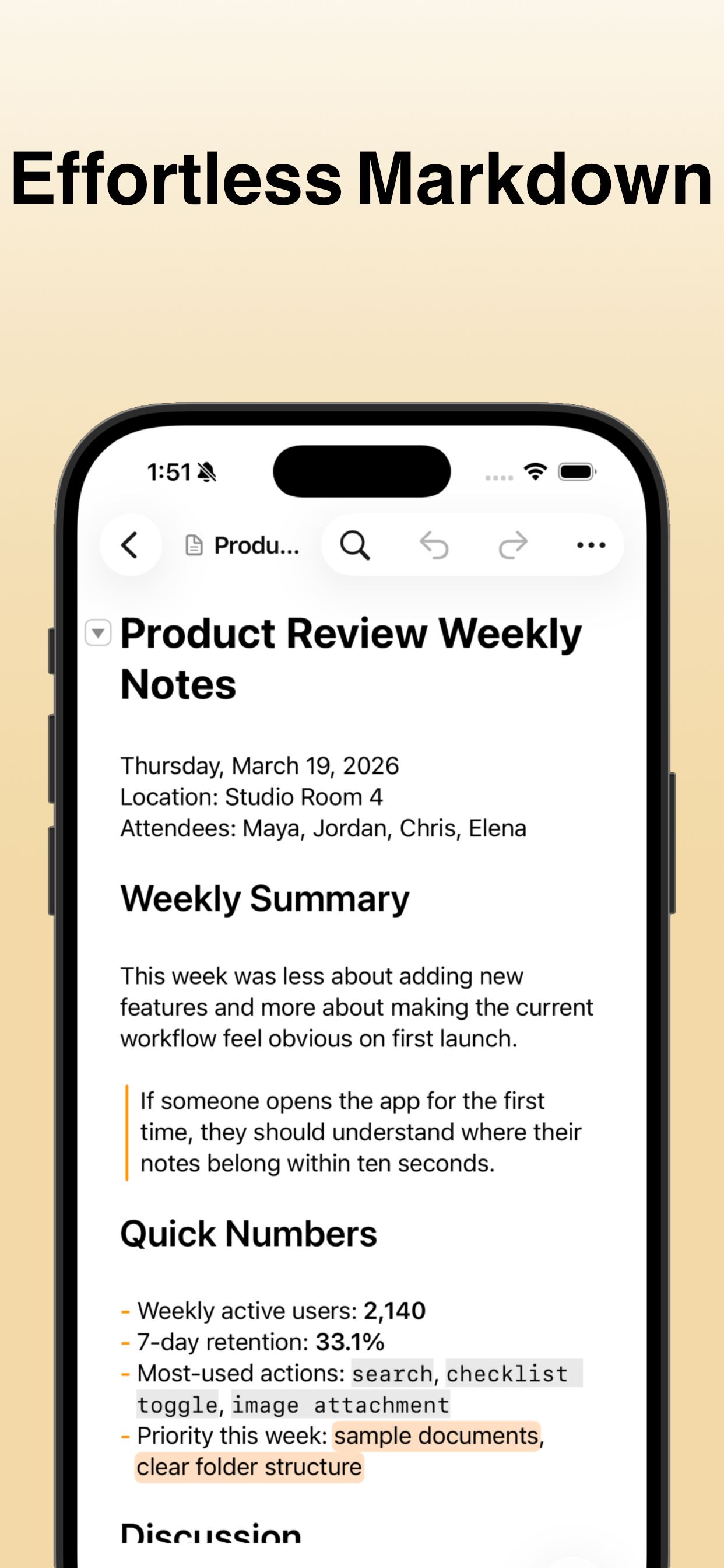 amber iPhone screenshot